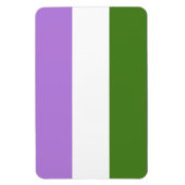 Genderqueer Pride Flag Magnet (Vertikal)