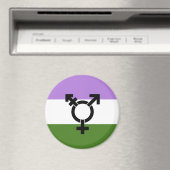 Genderqueer Pride Flag Magnet (In Situ (Geschirrspüler))