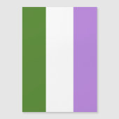 Genderqueer Pride Flag Magneteinladung (Vorderseite)