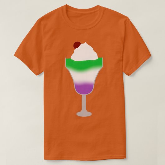 Genderqueer Pride Flag Parfait T-Shirt (Design vorne)
