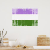 Genderqueer Pride Flag Poster (Küche)
