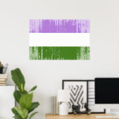 Genderqueer Pride Flag Poster (Heimbüro)