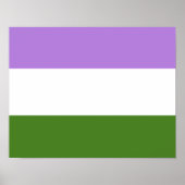 Genderqueer Pride Flag Poster (Vorne)