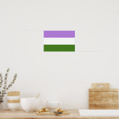 Genderqueer Pride Flag Poster (Küche)