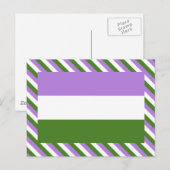 Genderqueer Pride Flag Postkarte (Vorne/Hinten)