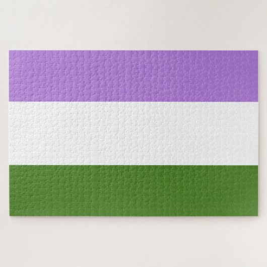Genderqueer Pride Flag Puzzle (Horizontal)