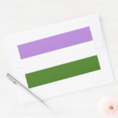 Genderqueer Pride Flag Rechteckiger Aufkleber (Umschlag)