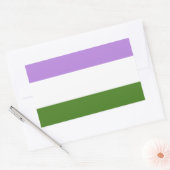 Genderqueer Pride Flag Rechteckiger Aufkleber (Umschlag)