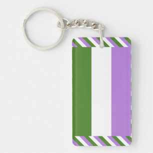 Genderqueer Pride Flag Schlüsselanhänger