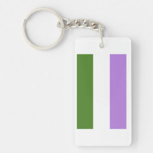 Genderqueer Pride Flag Schlüsselanhänger