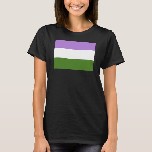 Genderqueer Pride Flag T-Shirt (Vorderseite)
