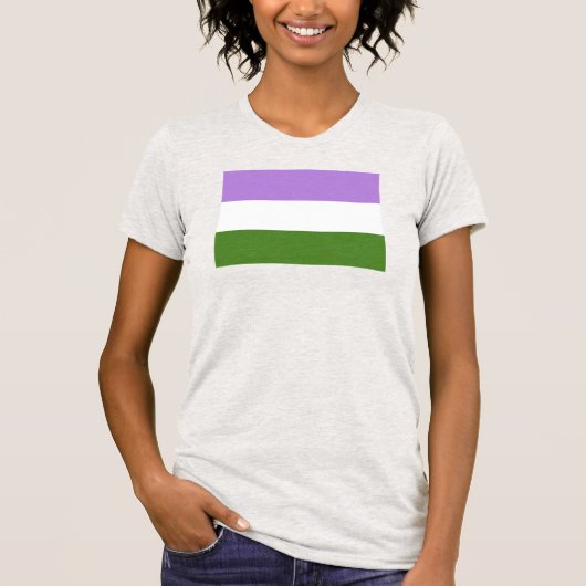 Genderqueer Pride Flag T-Shirt (Vorderseite)