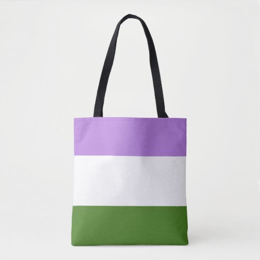Genderqueer Pride Flag Tasche (Vorderseite)