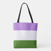 Genderqueer Pride Flag Tasche (Rückseite)