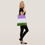 Genderqueer Pride Flag Tasche (Am Model)