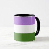 Genderqueer Pride Flag Tasse (VorderseiteRechts)