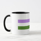 Genderqueer Pride Flag Tasse (Links)