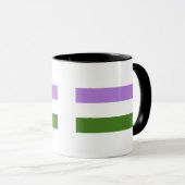 Genderqueer Pride Flag Tasse (VorderseiteRechts)