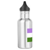 Genderqueer Pride Flag Trinkflasche (Links)