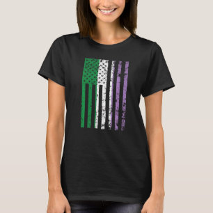 Genderqueer Pride Flag USA Genderqueer Fl T-Shirt