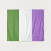 Genderqueer Pride Flag Wandteppich (Vorderseite (Horizontal))
