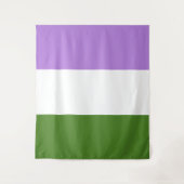 Genderqueer Pride Flag Wandteppich (Vorderseite)