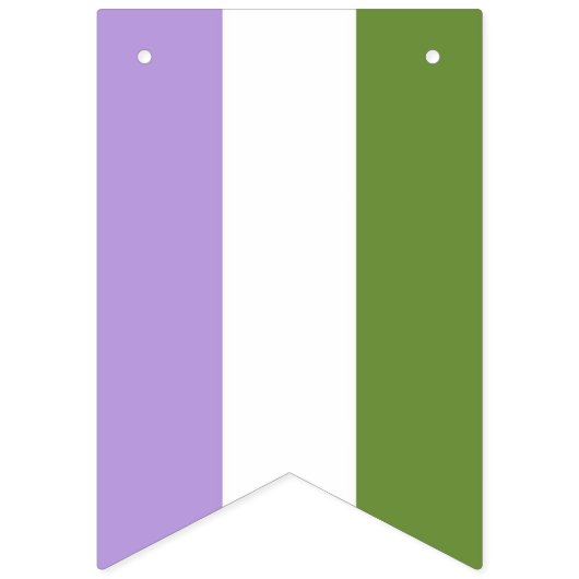 Genderqueer Pride Flag Wimpelkette (Zweite Fahne)