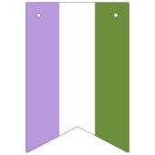 Genderqueer Pride Flag Wimpelkette (Dritte Fahne)