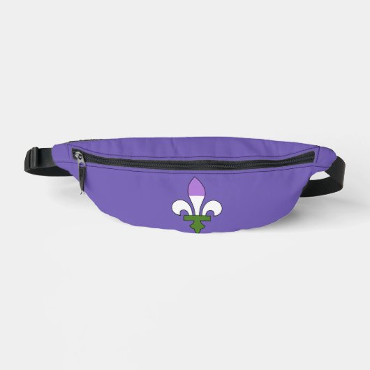 Genderqueer pride fleur-de-lis  bauchtasche (Vorderseite)
