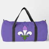 Genderqueer pride fleur-de-lis  duffle bag (Vorderseite)