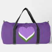 Genderqueer pride hearts duffle bag (Vorderseite)