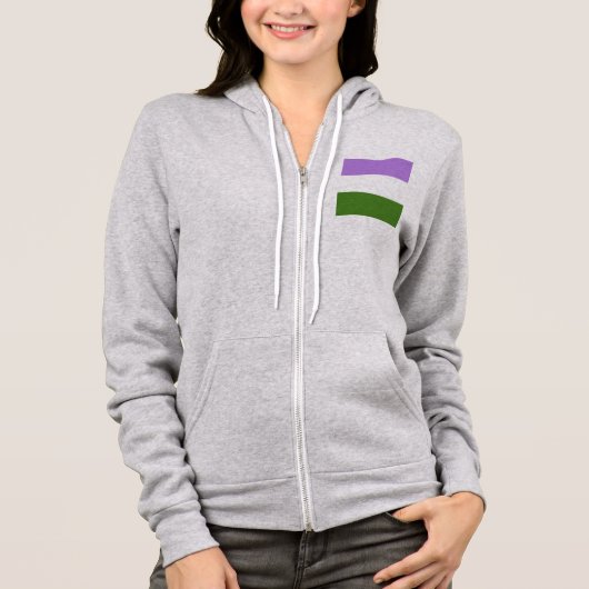 Genderqueer Pride Hoodie (Vorderseite)