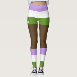 Genderqueer Pride Imitate Shorts & Legs Leggings