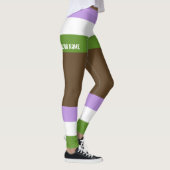 Genderqueer Pride Imitate Shorts & Legs Leggings (Rechts)