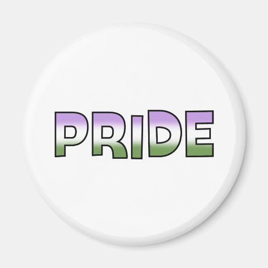 Genderqueer Pride Magnet (Vorne)