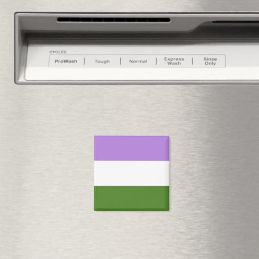 Genderqueer Pride Magnet (In Situ (Geschirrspüler))