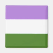 Genderqueer Pride Magnet (Vorne)