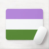 Genderqueer Pride Mousepad (Mit Mouse)