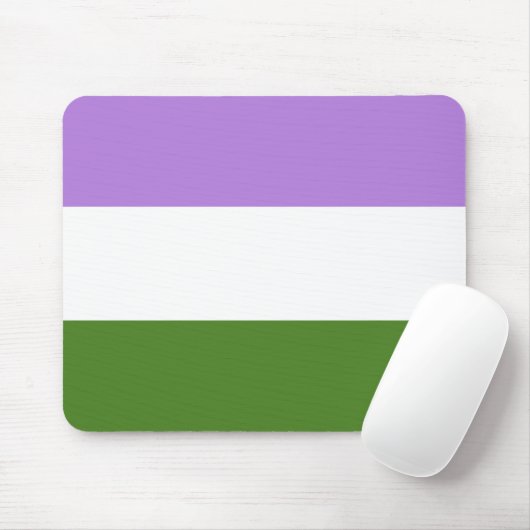 Genderqueer Pride Mousepad (Mit Mouse)