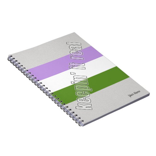 Genderqueer Pride Notebook Notizblock (Rechte Seite)