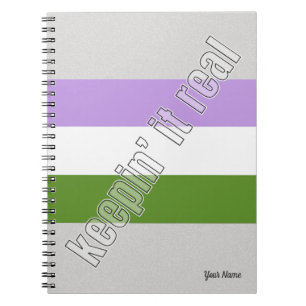 Genderqueer Pride Notebook Notizblock