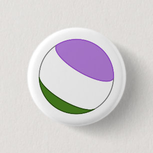 Genderqueer Pride Sphere Button