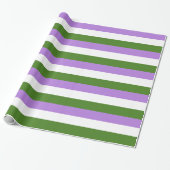 GENDERQUEER PRIDE STRIPES DESIGN -.png Geschenkpapier (Ungerollt)