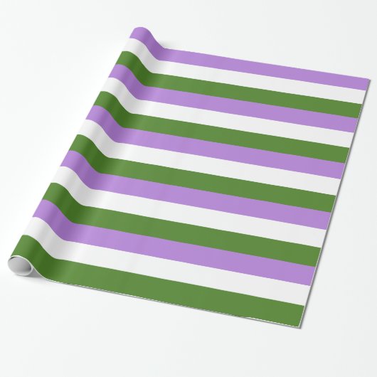 GENDERQUEER PRIDE STRIPES DESIGN -.png Geschenkpapier (Ungerollt)