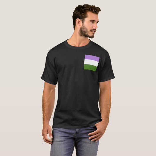 Genderqueer Pride T-Shirt (Vorne ganz)
