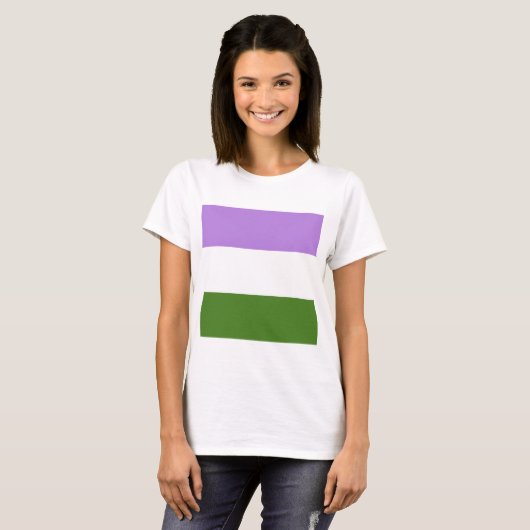 Genderqueer Pride T-Shirt (Vorne ganz)