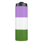 Genderqueer Pride Thermosbecher (Vorderseite)