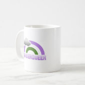 GENDERQUEER REGENBOGEN KAFFEETASSE (Vorderseite Links)