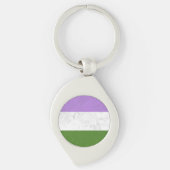 Genderqueer Schlüsselanhänger (Vorderseite)