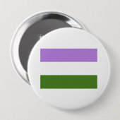 Genderqueer Stolz-Flagge Button (Vorne & Hinten)
